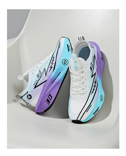 Zapatillas de running especializadas con placa de carbono para maratón, deportivas para hombre y mujer, transpirables, ligeras, cómodas y antideslizantes