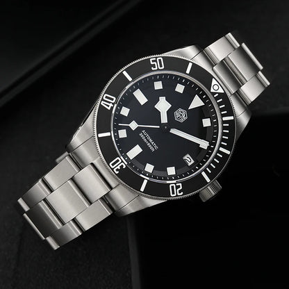 San Martin SN0121TD Titanium Diving Watch ST2130 Automatic Movement Watches Grade5 Titanium 120 Click Waterproof 300m Wristwatch