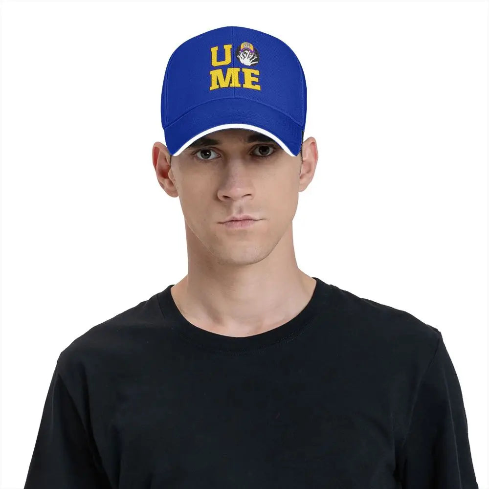 Yellow Wrestling Cena John White Custom Baseball Caps For Mens Unisex Male Beach Sunscreen Hat Snapback Cap