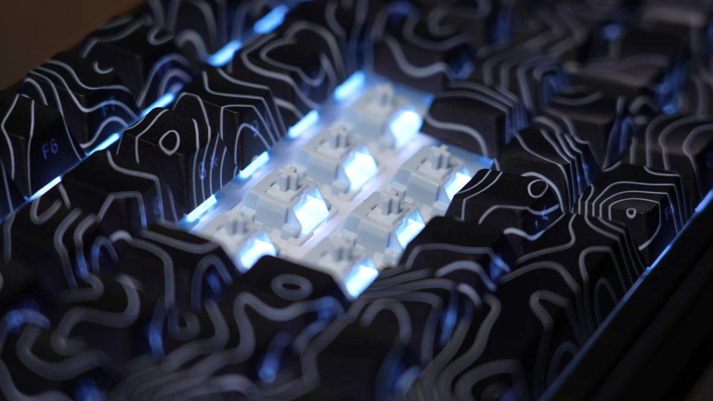 AULA F75Pro Wireless Gaming Mechanical Keyboard 75% Customized RGB Layout Gasket Mounted Side-engraving PBT Keycaps