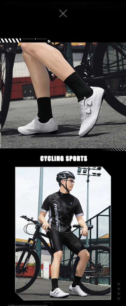 Rychlostní cyklistické tenisky Pánské silniční cyklistické boty Boty s přezkami Boty SPD Boty na ploché pedály Pánská cyklistická obuv pro venkovní použití Bílá