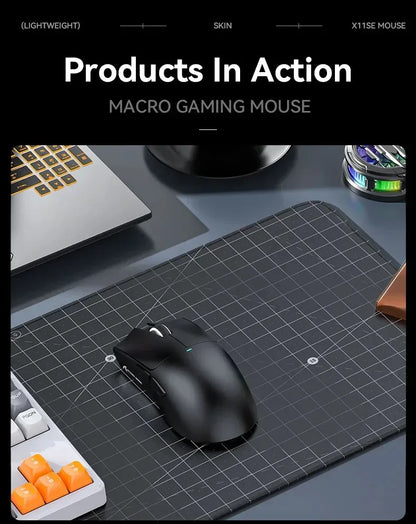 ATTACK SHARK X11SE ultra lagani bežični gaming miš, životni vijek od 20Million ciklusa, PAW3311 Gaming, 22KDPI, 400IPS, 40G, 1KHz, 65 Hours, 30mAH