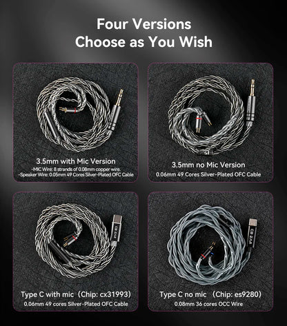 KBEAR Tourbillon-Pro TB-PRO HiFi Wired Earbuds 10mm Dynamic Driver In-Ear Earphones, High Resolution Type-C HIFI Wired Earbuds with PU+PEEK+DLC Diaphragm