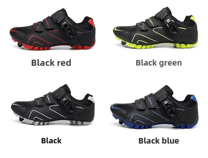 Chaussures de cyclisme unisexes à semelle rigide – Chaussures à crampons pour vélo de route 4 saisons, VTT et sports de plein air