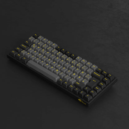 Akko 3084B Plus Black & Gold 75% ISO-DE Layout Mechanical Gaming Keyboard Hot-swapple Multi-Modes 2.4GHz /USB Type-C/BT 5.0