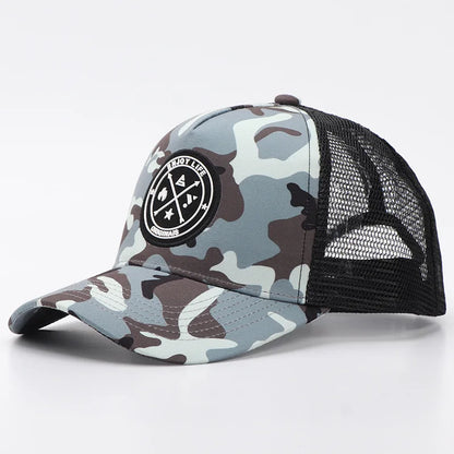 New Summer Mesh Baseball Cap Women Men Letter Patch Snapback Hat Casual Breathable Unisex Street Hip Hop Trucker Caps