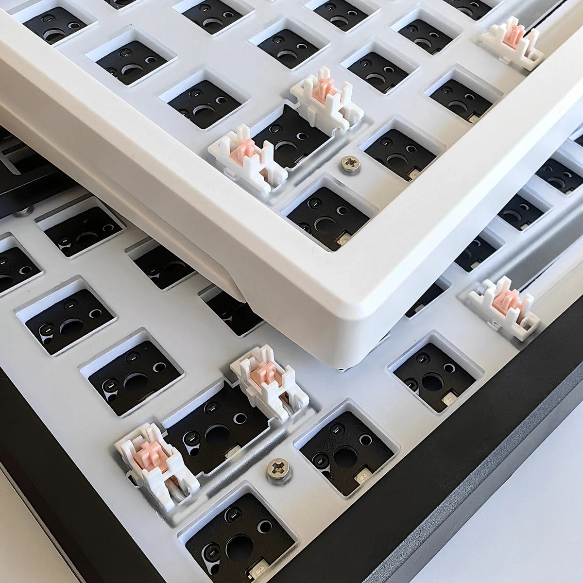 MAIMOOO KX75 75% Keyboard Kit Hotswap Transparent Full RGB Backlit 2.4GHz/ Bluetooth Macro Custom DIY Mechanical Keyboard
