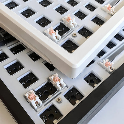 MAIMOOO KX75 75% Keyboard Kit Hotswap Transparent Full RGB Backlit 2.4GHz/ Bluetooth Macro Custom DIY Mechanical Keyboard