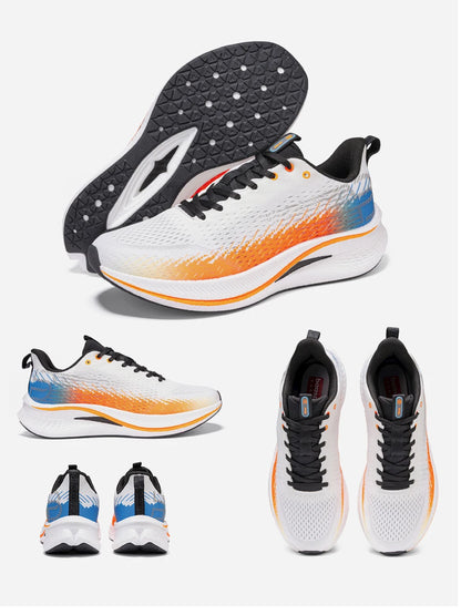 Baasploa Men Running Shoes Professional Training Women Carbon Plate Mesh Breathable Sneakers Male Lightweight Unisex Sport Shoes
