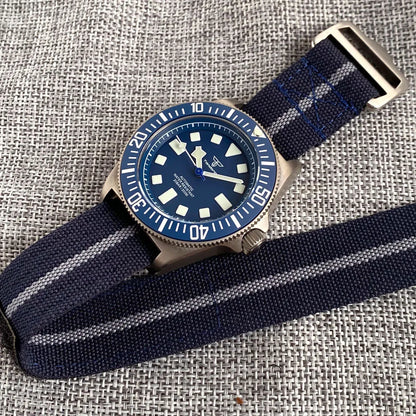 Titanium Case Tandorio 42mm Retro FXD NH35 PT5000 Mechanical Men's Watch Sapphire 200M Diver Watches Luminous Watches for Men