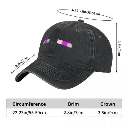 Casquette de baseball Enderman Fashion, casquette à visière, casquette pour homme, casquette pour femme, panama pour homme