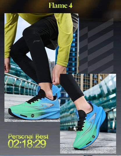 Løbesko med kulfiberplade – specialdesignet til maraton – til mænd – sportssko – åndbare – lette – til kvinder – komfortable – atletiske – skridsikre sneakers