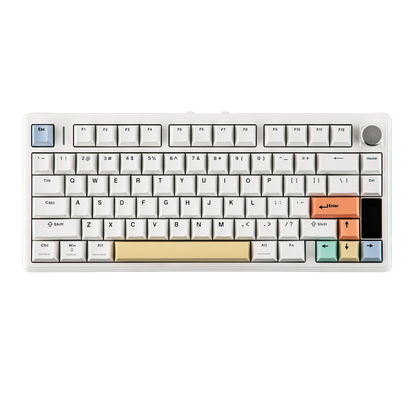 EPOMAKER TH80 V2 PRO 75% ANSI US Layout Wired/Bluetooth/2.4Ghz Wireless Mechanical Gaming Keyboard with Screen/ Knob & 10000mAh