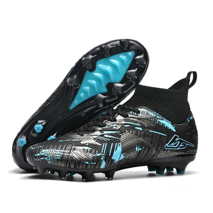 Chaussures de Football pour hommes TF/FG Sneaker garçon confortable société Original résistant chaussures de Football de qualité supérieure bottes de Football à longues pointes