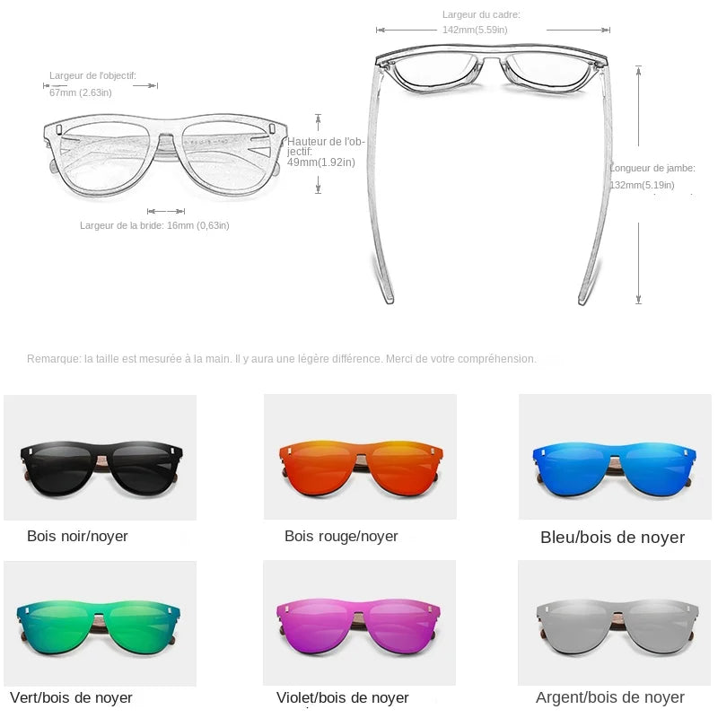 KINGSEVEN Exclusive Design Vintage Men's Glasses Walnut Wooden Sunglasses UV400 Protection Fashion Square Sun glasses Women 5510