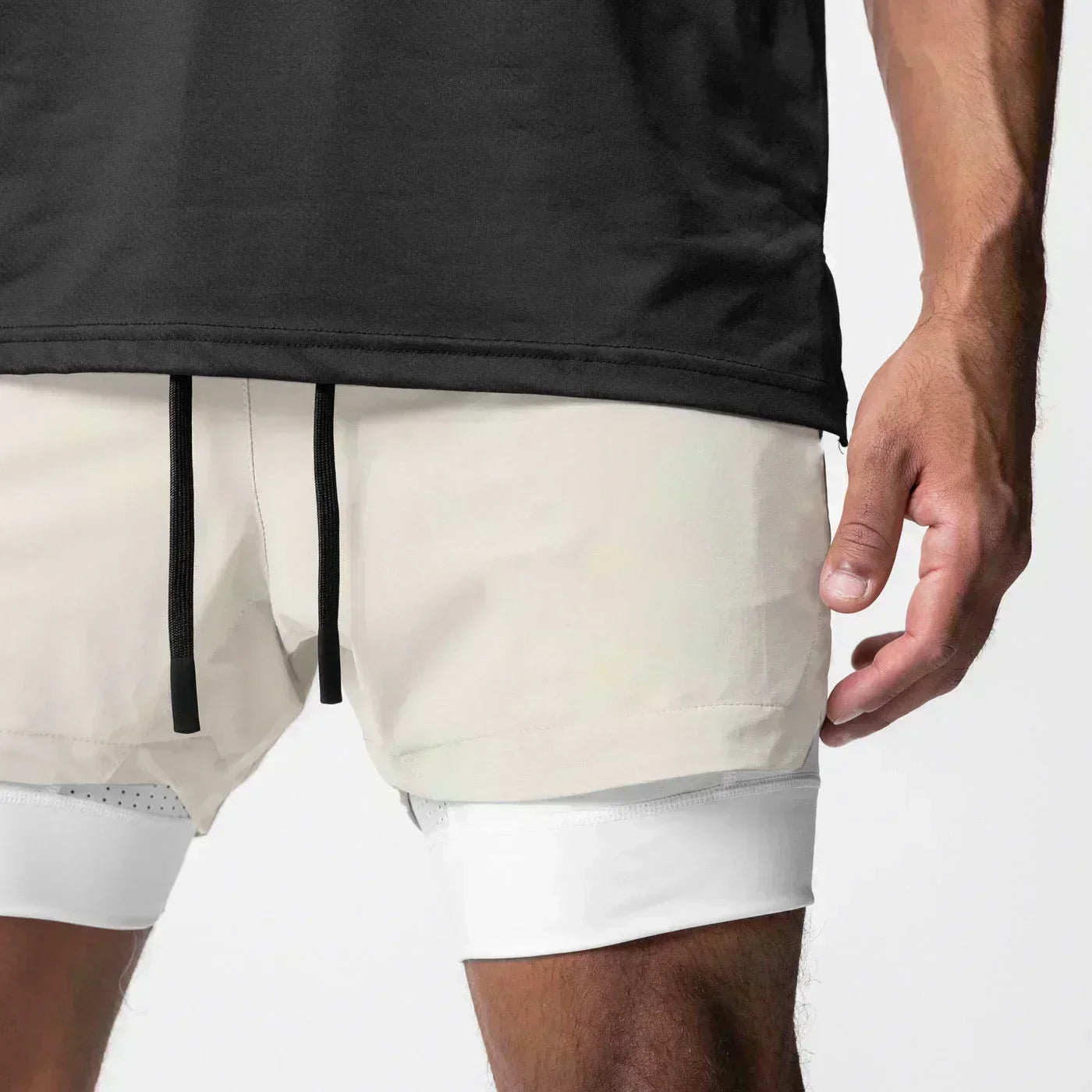 2026 Dragon Ball Anime Men's Shorts Sportswear Quick Dry Gym Pants Double-layer 2 in 1 Shorts Y2k Summer Breathable Streetwear
