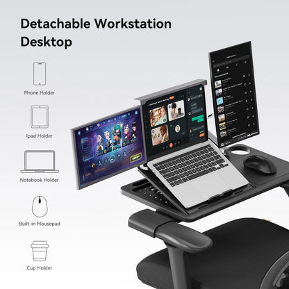 NEWTRAL NT001 Ergonomic Office Chair with Auto-Following Lumbar Support, Adjustable Headrest, 3D Armrest, Reclining Executive Desk Chair