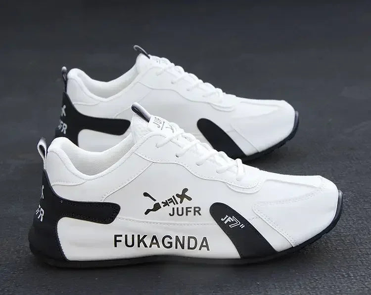 Miesten PU-nahkaiset vedenpitävät lenkkarit, rennot urheilukengät, kevyet, hengittävät, tasapohjaiset, luistamattomat tenniskengät, Zapatillas Hombre