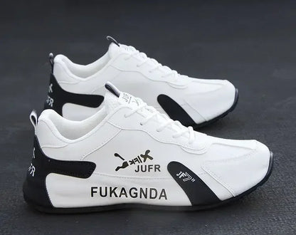 Miesten PU-nahkaiset vedenpitävät lenkkarit, rennot urheilukengät, kevyet, hengittävät, tasapohjaiset, luistamattomat tenniskengät, Zapatillas Hombre
