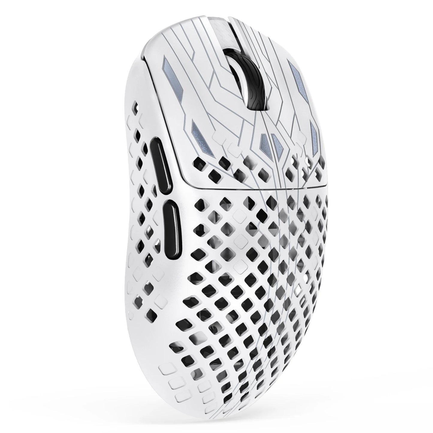 MAMBASNAKE M2 ultralichte draadloze gamingmuis, PAW3395PRO-sensor 40000 DPI, 41g koolstofvezel, tri-mode
