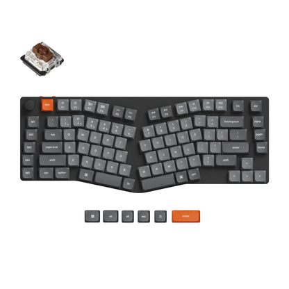 Keychron K15 Max (Alice Layout) QMK Wireless Custom Mechanical Keyboard Low Profile Gateron Switch Double-shot PBT Keycaps