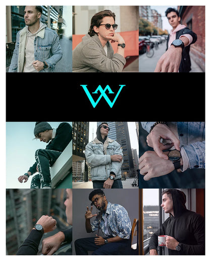 WM Watch Automatic Mechanical Watch NH35 Glacier Series 100M Waterproof AR Coated Sapphire Welly Merck Watches For Man WM226