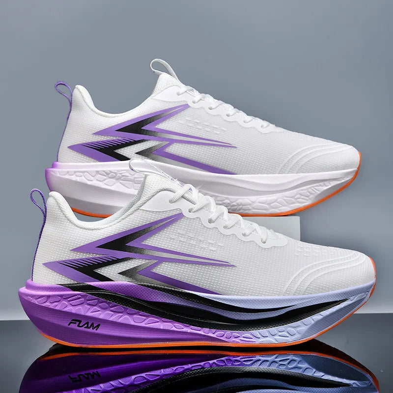 Men's Running Shoes Specialty Marathon Sports Shoes Breathable Lightweight Carbon Plate Women's Trend Athletic Sneakers Women
