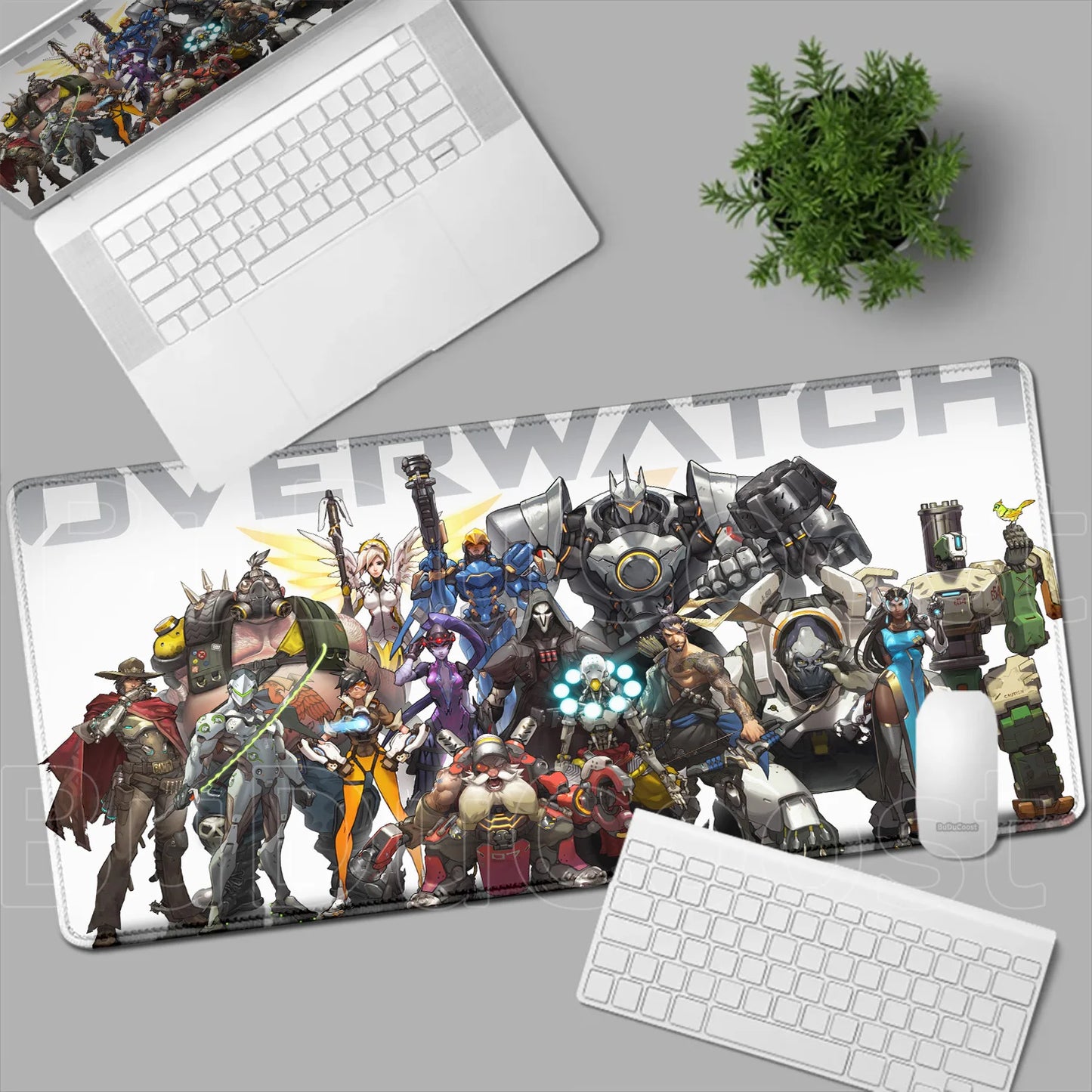 Overwatch Gaming Anime Girl Large XXL Mouse Pad HD Printing Computer Keyboard Mats Laptop Office Rubber Soft Desk Rug 900x400 MM