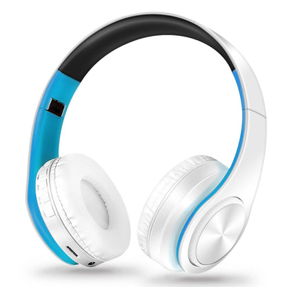 CATASSU Gold Bluetooth Wireless Headphones with Microphone, Stereo Headset, Bluetooth 5.3 Earphones, 40mm HiFi Sound, Foldable Headphones for Android & iOS