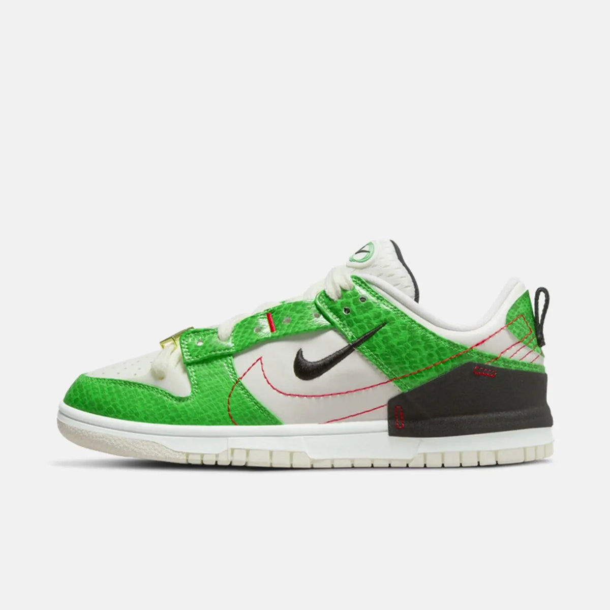 Originální unisexové retro tenisky Nike Dunk Disrupt2 s hadím potiskem, nízký svršek, model DV1491-101