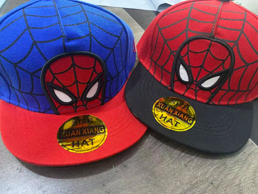 2026 HotAnime Cartoon Spiderman Hats for Kids Toddler  Baseball Cap Spring Snapback Hip Hop Adjustable Caps