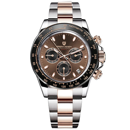 Orologio da uomo PAGANI DESIGN – Modello con quadranti colorati, orologio da polso al quarzo di lusso, cronografo dotato di un movimento