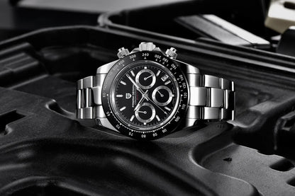 Orologio da uomo PAGANI DESIGN – Modello con quadranti colorati, orologio da polso al quarzo di lusso, cronografo dotato di un movimento