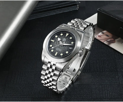 San Martin New 39mm Sport Watch Enamel Dial NH35 Automatic Mechanical Men Dress Watch Sapphire Waterproof 100m Luminous SN0053