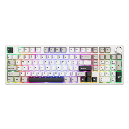 AULA F99 PRO 96% Layout Hot-Swappable Gasket-Mounted Wired/Bluetooth/2.4GHz Wireless Mechanical Keyboard for Mac/Win