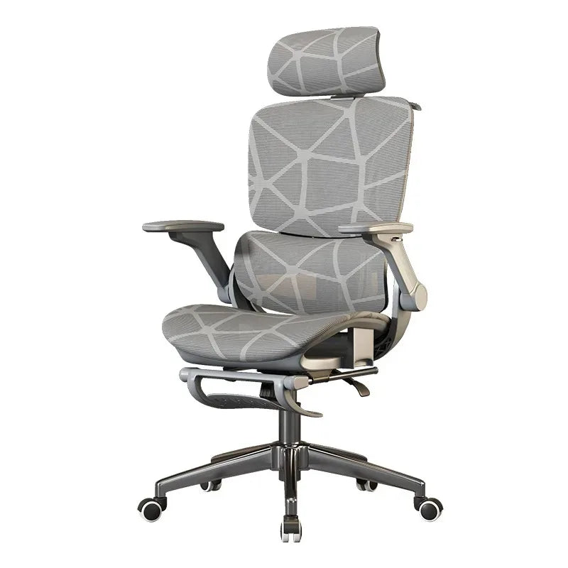 Air Titan kontors- och gamingstol i full mesh med ergonomiskt trezonsstöd för ländryggen för skrivbord och studier samt välventilerad design