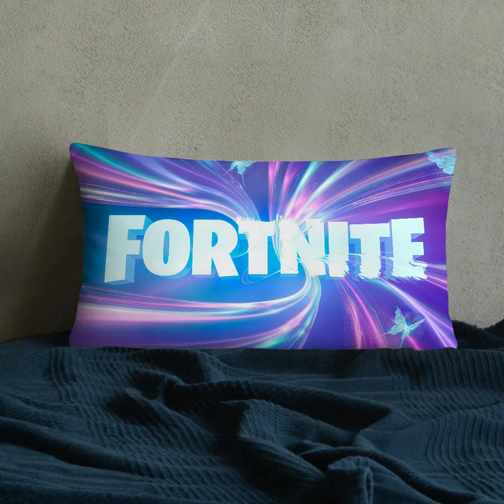 F-FORTNITE Game Logo cushion cover Rectangle Pillow Case Printing Bedside Sofa Room Home Decoration Pillowcase