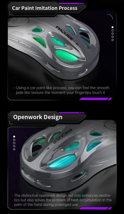 Draadloze 2.4G tri-mode RGB-gamingmuis met hol, lichtgewicht ontwerp, Chroma-verlichting, bekabeld, Bluetooth, e-sports muiscontroller