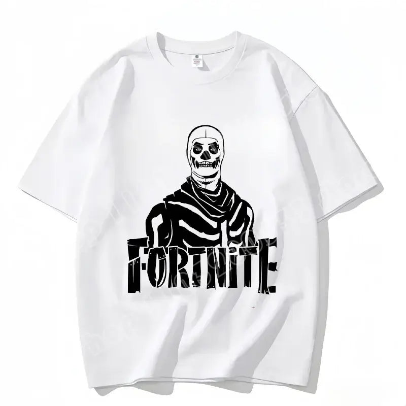 Fortnite Crew Neck T Shirt Unisex Adult Game Dance Fashion New Pure Cotton Short Sleeve Tops Perfect for Casual Wear Vacations