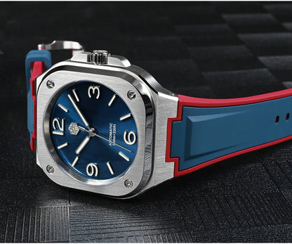 San Martin 40mm Classic Luxury Sport Watch Distinctive Square Case Stainless Steel Men Watch Automatic Mechanical 10 Bar SN0074