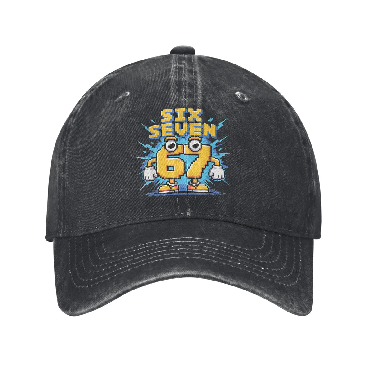 67 „Meme Brainrot Six Seven Kids Gaming Gen Alpha Sun“ beisbolo kepurė, kasdieninė vyriška „trucker“ kepurė, didmeninė prekyba, dizainas, lauko „snapback“ kepurė
