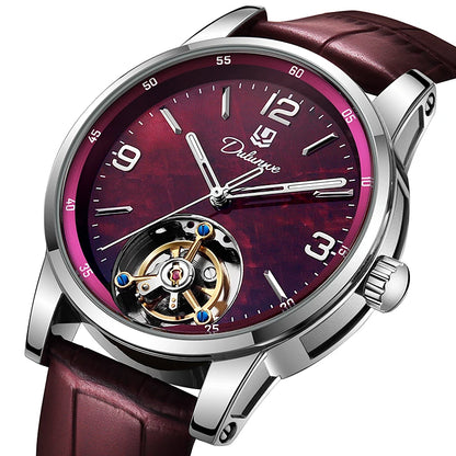 Tourbillon-Herrenuhr, modisch, sportlich, automatisch, mechanisch, wasserdicht – Luxusuhr einer Premium-Marke