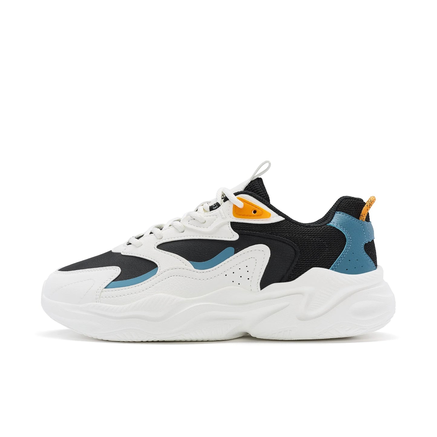 Xtep Casual Shoes For Men Breathable Thick Sole Heightened Lightweight Strong Wrapping Street Style Sports Shoes 977319320047
