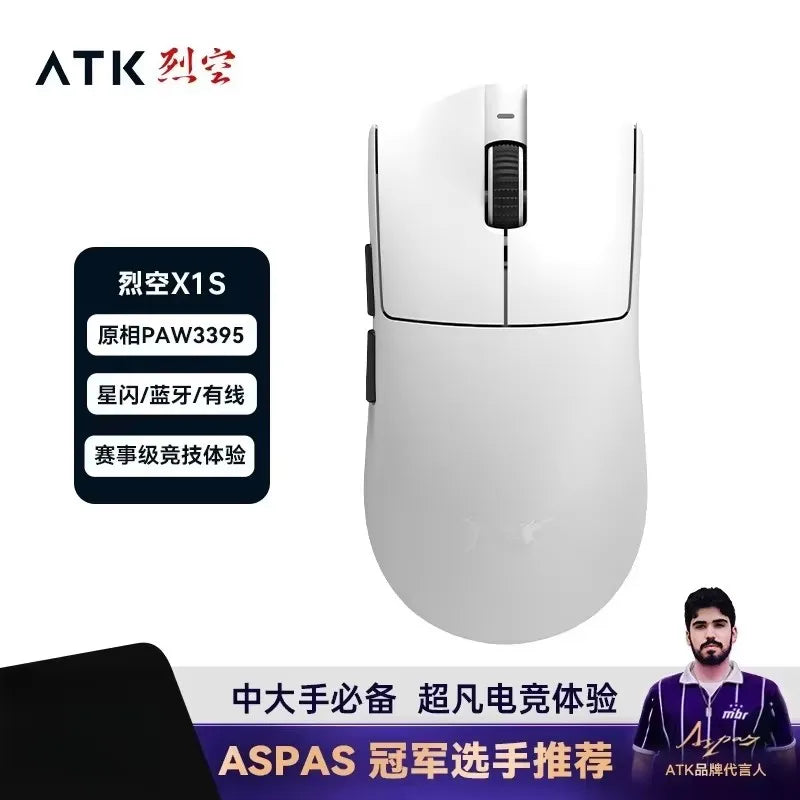 ATK Blazing Sky X1/X1V2 trådløs gamermus 8K med lav latenstid, letvægts FPS Liekong e-sport gamingmus, brugerdefineret pc-tilbehør