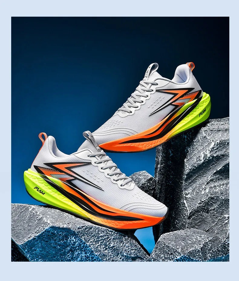 Men's Running Shoes Specialty Marathon Sports Shoes Breathable Lightweight Carbon Plate Women's Trend Athletic Sneakers Women