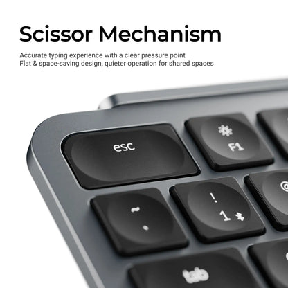 Keychron B6 Pro ISO Layout Ultra-Slim Wireless Keyboard Full Size Portable Lightweight 2.4GHz & Bluetooth Connections