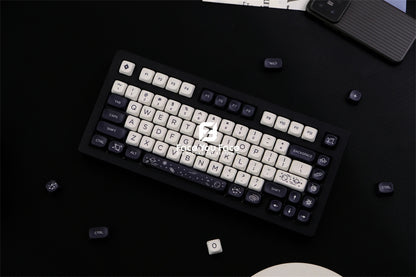Galaxy Theme Key Cap 129 Keys GMK MOA Profile DYE-SUB PBT Keycap with 1.75U 2U Shift for MX Switch Mechanical Keyboard