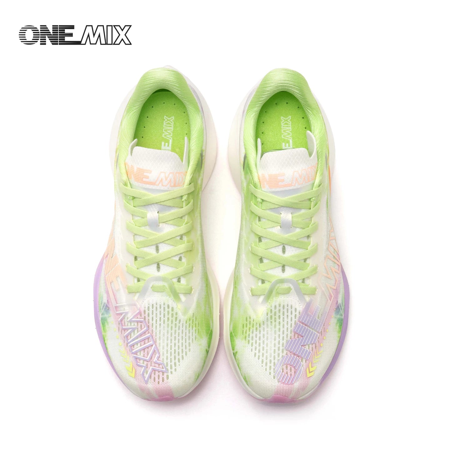 ONEMIX Nylon Carbon Board Marathon Running Racing Shoes, Professional Stable Support, Shock Relief, Ultra-light Rebound Sneakers