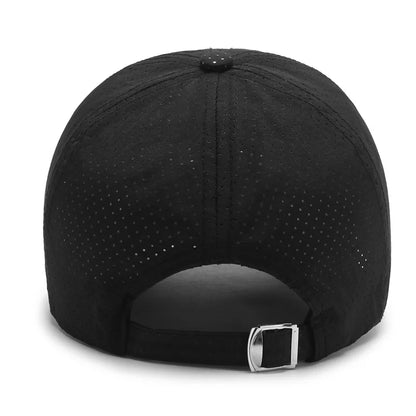 Casquette de baseball en maille ultra-respirante à séchage rapide - Casquette de sport d'été polyvalente pour hommes et femmes - Idéale pour les aventures en plein air