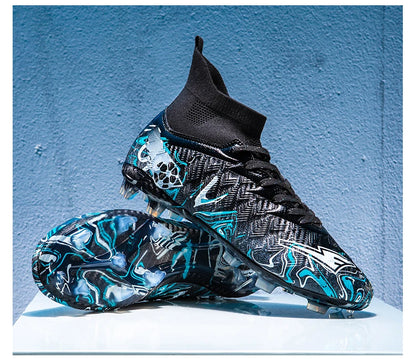 Nouvelles chaussures de football professionnelles pour hommes, chaussures de football antidérapantes, unisexes, respirantes, chaussures de futsal, nouvelles chaussures à crampons, livraison directe, ultralégères